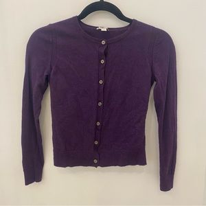 Gap extra fine merino wool cardigan sweater petite XS